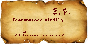 Bienenstock Virág névjegykártya
